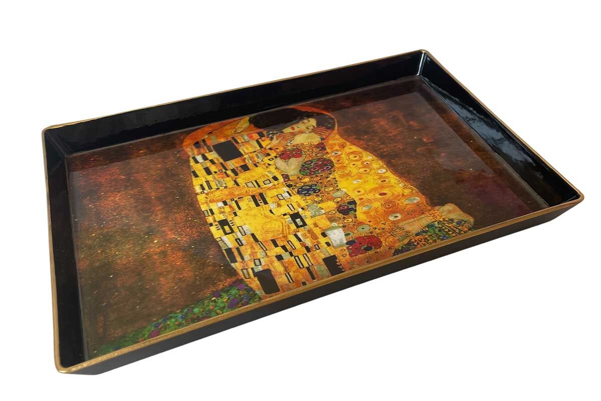 Plateau rectangulaire "Le Baiser" de G.Klimt