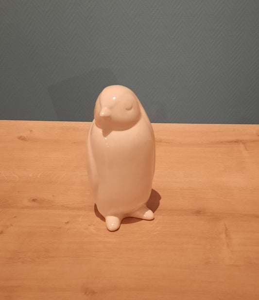 Pingouin blanc porcelaine