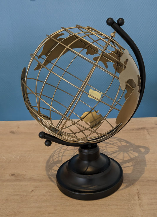 Globe noir/doré